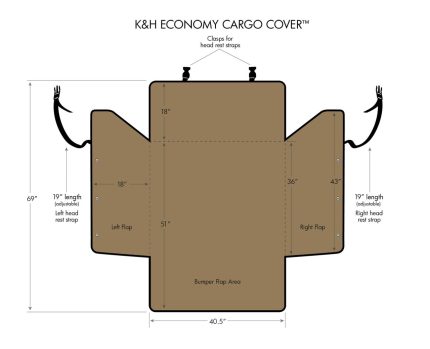 K&H Cargo Cover dimensions